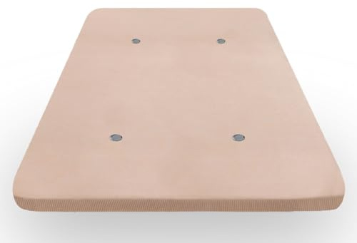 HOGAR24 ES | Base Tapizada en Tejido 3D Color Beige con Válvulas de Transpiración | Patas No Incluidas | Medida: 90x200 cm