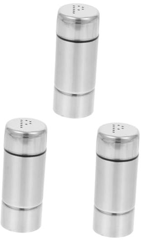 Garneck 3st Gewürzglas Gewürzstreuer Gewürzflaschen Gewürzspender Salzstreuer Salz- Und Pfefferstreuer Aus Edelstahl Pfefferspender Pfefferglas Rostfreier Stahl Multifunktion Würze