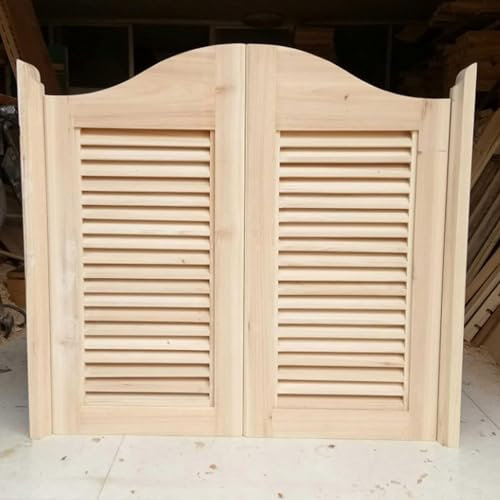 Kanduo halbhohe Türöffnungen Café-Fensterladen-Schwenktür aus Holz, automatisch schließende Ladenküche, Restaurant, Veranda, Eingang, bündige Tür, individuelle Farbgrößen Schiebe-Schwenktür(Size:100x9
