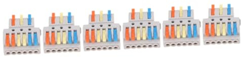 PartyKindom 6piezas Conectores De Cable Eléctrico Conectores Rápidos De Empalme Compactos Conexiones Automotrices Salidas Instalación Sin Herramientas Para Decoración y Electricidad