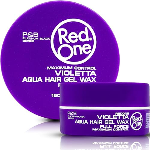 RedOne - Cera Capilar Acuática Violeta 150ml | Control de bordes | Fijación fuerte Cera para el cabello para hombres y mujeres | Máximo control | Aroma a lavanda