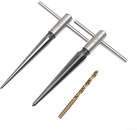 Kit per trapano alesatore conico in metallo, materiale robusto, adatto per varie applicazioni
