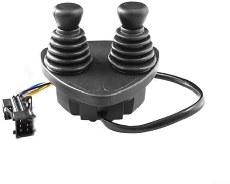 Getdoublerich Palanca de funcionamiento de doble eje 7919040043 para la carretilla elevadora, manija de funcionamiento de doble eje para LINDE E14/E16/E20-335/336 mejora la maniobrabilidad del