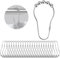 Alaoo 24 Pack Stainless Steel Shower Curtain Hooks