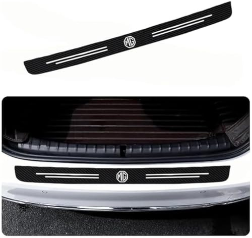 SHILONGBAIHUO Loading sill protection trunk for MG MG3 Full Hybrid 2024, Loading sill protection Car bumper protection Paint protection film carbon film