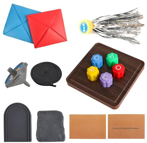 Generisch Gonggi Korean Game Set, Spaßige Traditionelle Koreanische Spiele Wie Jebi Chagi, Gong-gi Und DDAKJI, Perfekt Für Familienreisen, Geschicklichkeitsentwicklung Und Valentinstagsgeschenke