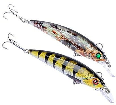 Milisten 1 Paar Fischköder Pike Fishing Lure Karpfenfischereizubehör Angelköder Angelzubehör