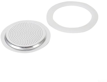 Silicone Rubber Replacement Gasket Seal-Ring Filter Set for Moka Express Coffee Pot Stove Top Espresso Maker(3 cup+sieve)