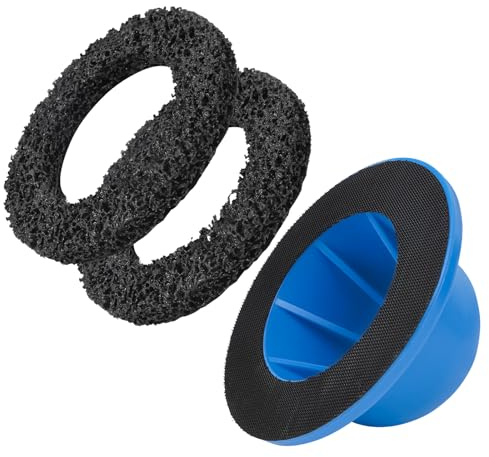 Miosugo Spazzola per mozzi, Pulitore per mozzi auto, Rimozione della ruggine dai mozzi, Lucidatore per mozzi auto, Lucidatore per mozzi per cambio gomme e pulizia cerchioni (con disco di ricambio)