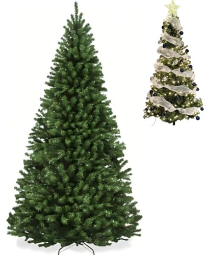Künstlicher Weihnachtsbaum 180 cm, mit 850 Spitzen und Netzzubehör | EIN üppigerer und einzigartigerer Weihnachtsbaum Künstlich | Künstlicher Weihnachtsbaum für die perfekte Chrismas Stimmung