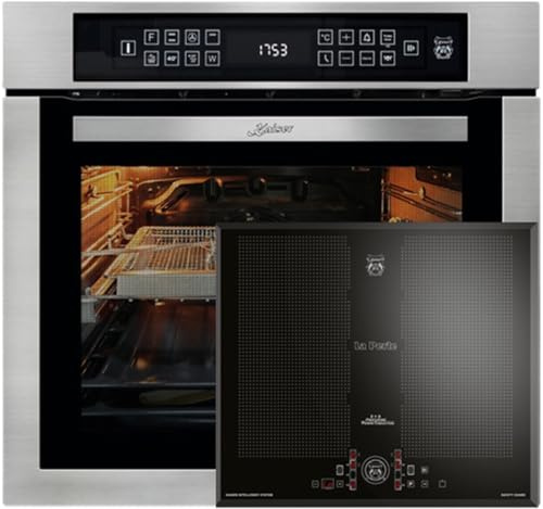 KAISER Backofen-Set Herd Set Autark Einbau Elektrobackofen,Edelstahl,86 L 15 Fkt., LED-Display+Induktions-Kochfeld 60 cm FREE ZONE mit 2 FLEX Induktions-Zonen EH 6306 N R+KCT 61 FI