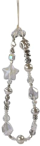 Geavonyg Femmes Girls Phone Phone Pendre Mobile Téléphone Suspendu Cordon Élégant Acrylique Perle Téléphone Bijoux Jielts Fashion Accessoire Unisexe Décoration d'oreille