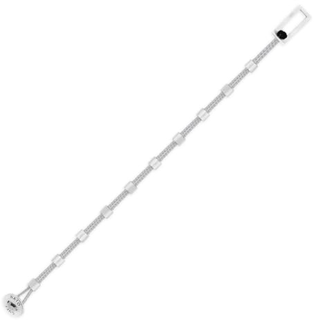 Nato Cuff - Armband Square Dot Paracord und Silber 925 – Herrenschmuck verstellbar