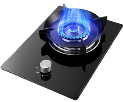 Kompakter Gaskocher mit Flammenausfallschutz, gusseisernem Grillrost, for Restaurant, Catering, Terrasse, Camping, Grillen, Zuhause, Truthahnbraten(LPG)