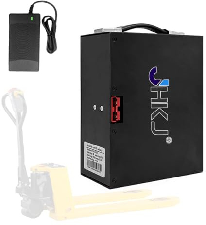 JHKJ Batterie au Lithium 48 V 10 Ah/15 Ah pour Chariot élévateur électrique et Camion de Chargement/déchargement (0-1500 W) avec Prise Anderson.,48v,20Ah