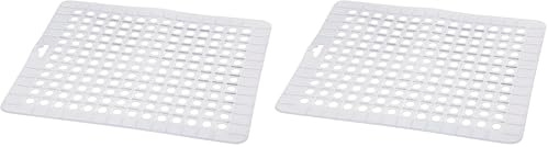 Küchenprofi Alfombrilla para Fregadero, 30 cm x 26 cm, Resistente al Calor, plástico, Superficie Antideslizante, Drenaje óptimo del Agua, fácil Limpieza, Inserto para Fregadero (Paquete de 2)