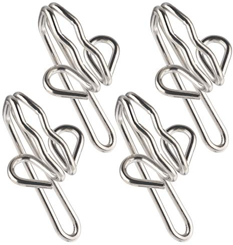Heavy Duty Metal Curtain Drapery Hooks (50 Pack) Curtains, Drapes, Pencil Pleats
