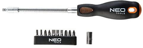 NEO TOOLS Schraubendreher mit flexibler Spitze, 12-er Set, SvCm 04-212