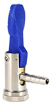 Cuque Reifenfüllnippel 6mm Universal Auto Hebelstecker Eisenvernickelung Hebelstecker Ventilaufsatz Gummi Kunststoff Momentstecker für Autos Motorräder Elektrofahrzeug Fahrräder