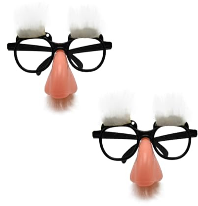 Amosfun 2 stücke Party Brillen lustige Brillen Halloween Party Brille große lustige falsche Nase augenbraue Brillen lustige Party Brillen Cosplay Party Dress up Requisiten
