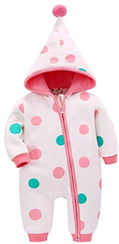 Bebone Ropa para bebé Niños Niñas Ropa de una pieza Otoño Invierno Body Ropa de cama Pijamas (Rosa,73,9-12meses)