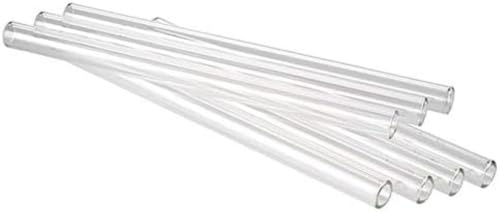APS Cannucce in vetro, set da 7 pezzi, Ø 1 cm, trasparente, 15 cm, lavabili in lavastoviglie, riutilizzabili