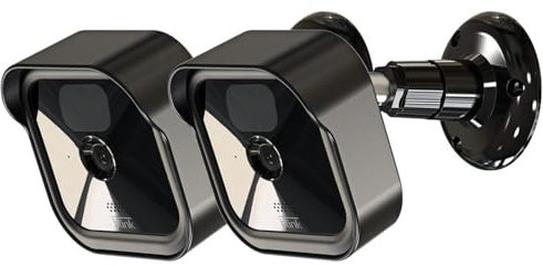 All-New Blink Outdoor Camera Housing and Mounting Bracket, Weatherproof Protective Cover and 360 Degree Adjustable Mount for Blink Outdoor Indoor Home Security Camera System (Black, 2 Pack)