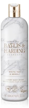 Baylis & Harding Elements White Tea & Neroli Luxury Body Wash, 500 ml (Pack of 1) - Vegan Friendly