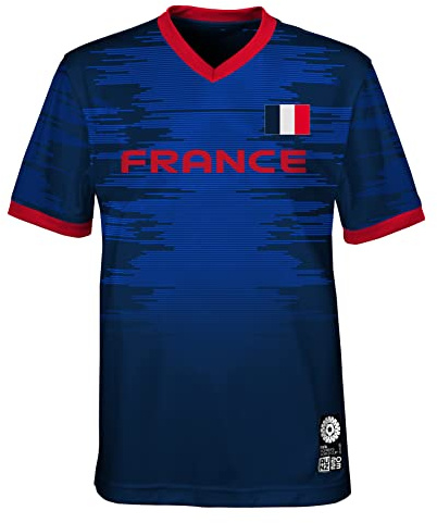 FIFA T-Shirt Officiel 2023 Unisexe pour Femme Coupe du Monde de Football Adulte Équipe de France (1 pièce)