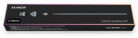 Gaahleri Airbrush Upgrade-Set 0,38 mm mit Nadel, 6-Loch-Lufthaube, Düse und Düsenkappe für die Ace Serie (HD 0,38 mm)