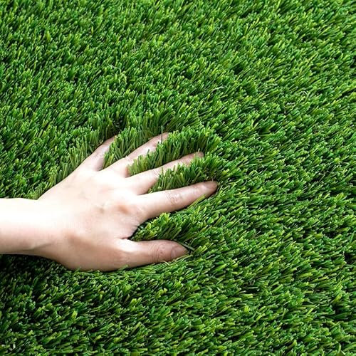 Cestavie Kunstrasen-Teppich, 12 x 15 cm, 3,8 cm dick, Astroturf-Kunstrasenteppich, PU-Rückseite, für den Innen- und Außenbereich, für Haustiere, Terrasse, Balkon, Deck, Hundetraining mit Drainage