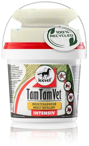 RL24 leovet - Tam Tam Vet Intensiv Gel – Insektenschutz – 1 x 500 ml | Eimer mit Schwamm – Pferde Insektenabwehr gegen Mücken, Bremsen & Zecken – 4-fach verstärkte Wirkdauer