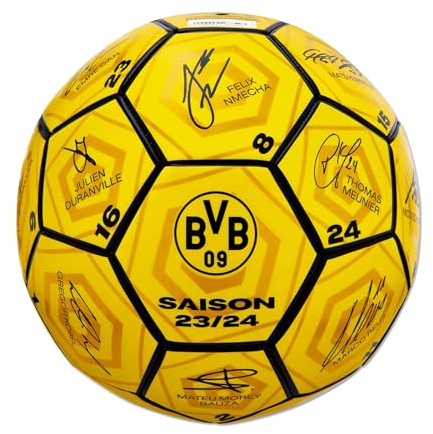 Borussia Dortmund Unisex Jugend BVB Unterschriftenball 2023/24 Fußball, Gelb, 5