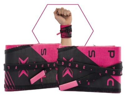PICSIL Handgelenkbandagen für Cross-Training, 100% Baumwolle, Beugt Verletzungen, Sehnenentzündungen vor, Für Bodybuilding, Boxen, Gymnastik, Calisthenics, Fitnes, für Männer und Frauen (Rosa)