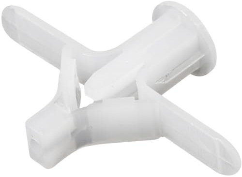 Wambere 50 Stück Universaldübel Kunststoffdübel Gipskartondübel Ohne Schrauben Nylondübeln Kunststoff Expansionsschraube Schraubstopfen zur Befestigung in Beton Ziegeln Gipsbauplatten,Weiß B,M8x38mm