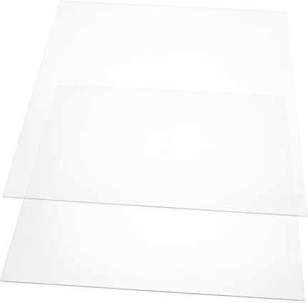 CANIGHT 2stücke Transparente Acrylplatten Dicke Acrylpaneele Für Displays Hochtransparentes Für Kreative Präsentationen Für Bastelprojekte Und Ausstellungen