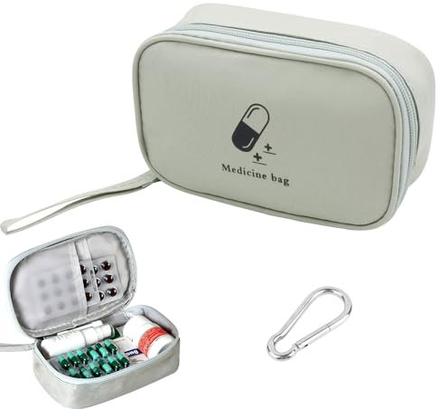 VEGCOO Mini Trousse de Secours Vide, Trousse Pharmacie Portable, Trousse Premier Secours, Kits de Premiers Secours Portables, Mini Sac de Médecine pour Maison, Bureau, Voyages