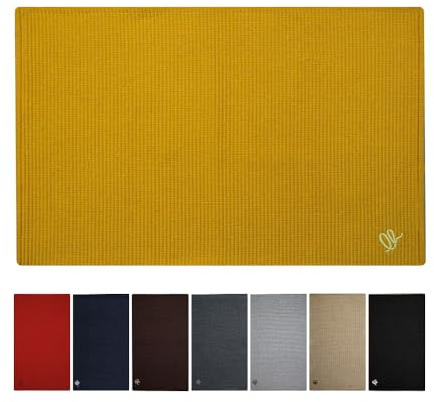 OLIVO.shop | FORMULA - Tappeto cotone cucina, Tappeto passatoia cucina cotone lavabile, Tappeto cucina lavabile, vari colori e misure (GIALLO, 50x80 cm)