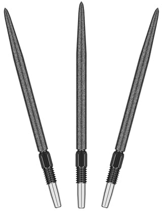 Target Darts Swiss Point SLK Luke Littler Dart Points (3 Pack 30/35/42mm) Gold/Silber/Schwarz – Steel Dartspitzen mit rauer Struktur, Ersatzspitzen, Profi Dart Zubehör