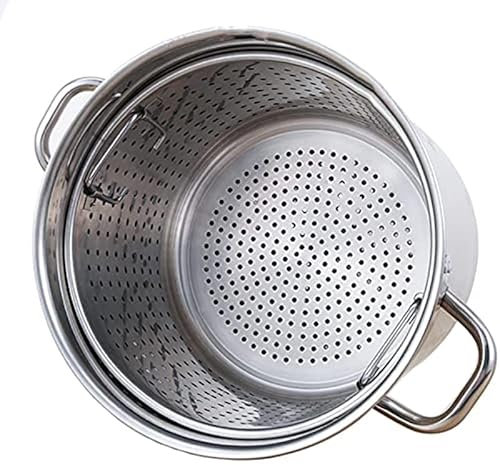 Olla de Acero Inoxidable de 27/545/63 Cuartos de galón, para freír Pavos, cangrejos, Langostas y camarones, Ideal para cocinar al Aire Libre y elaborar Cerveza casera, 30 l/27 Cuartos de GAL