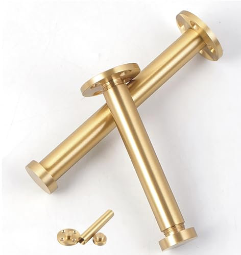 Sofabeine aus Metall, 180 mm, massive Messing-Möbelbeine für Küche, Bar, TV-Schreibtisch, 2 Stück, goldfarbene Füße, moderne Unterstützung für Möbel