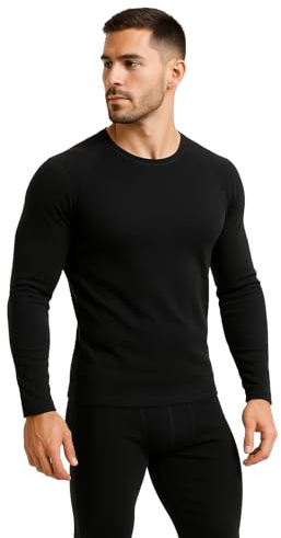 LEON+ Merino Unterwäsche Set Herren – Langarm Shirt & Lange Hose – Natürlich Geruchsneutral, Warm, Leicht & Atmungsaktiv – Ideal für Ski, Trekking, Outdoor & als Winter Baselayer