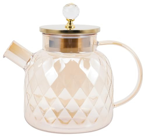 BIUDECO Pichet Verre à Eau Avec Couvercle Pour Thé Glacé Jus Et Boissons Froides Facile à Nettoyer Pour Usage Familial