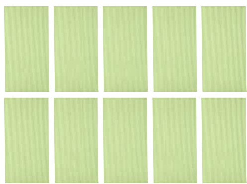 Hojas de Cera de Abejas Fundación de Colmena Suministros de Apicultura 10 Piezas Hojas de Textura de Panal de Miel de plástico Verde para Que los apicultores aceleren la eclosión