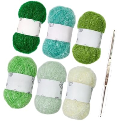lopituwe Dishwashing Dishcloths Yarn Craft DIY Projects Enrich Life with Yarn Dishcloths Thread for Unique Knitting Experiences Chunky Arm Knitting Crochet Soft DIY, Type E