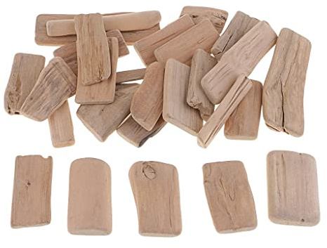 Fenteer 250g Treibholz Holzscheiben Verzierung Holzstücke zum Dekorieren basteln für Diy