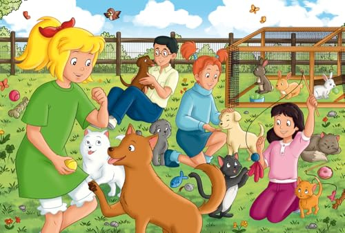 Schmidt 56541 Bibi Blocksberg Tierpension Kinderpuzzle, 100 Teile