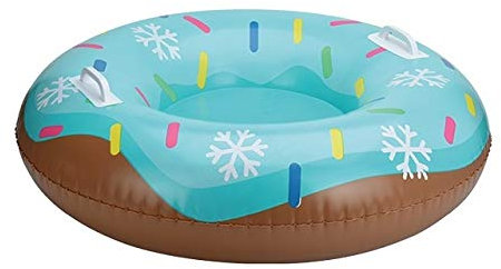 HongYa Winter Snow Tube Aufblasbare Schlitten mit Griff für Kinder Erwachsene Durable Ski Circle Floated Skiing Board Skizubehör # 4-C