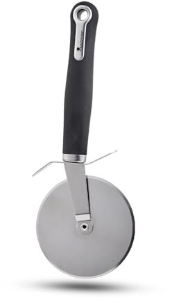 MasterPRO FOODIES COLLECTION - Pizzaschneider 22,3x8,2 cm - Edelstahl + PBT - Ergonomisch - Ideal für moderne Küchen
