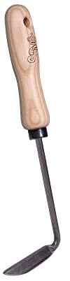 SHW-FIRE Unkrautstecher - Ideal für Linkshänder - Karbonstahl mit ergonomischem Holzgriff. Effektive Unkrautentfernung im Garten